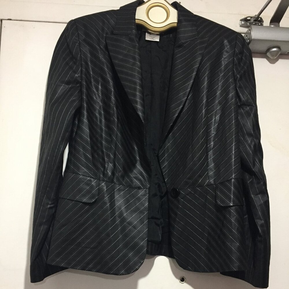 GEORGES RECH WOOL PINSTRIPE BLAZERS SIZE 40